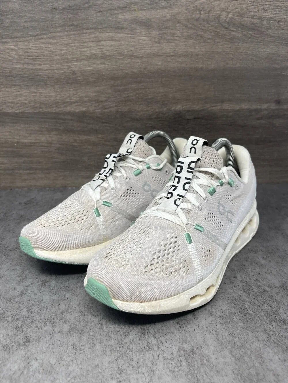 On Cloudsurfer Size 8.5 Womens Pearl Ivory CloudTec Phase Road Running Shoes